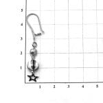 گوشواره توپی ۱۷۸۳ - تصویر 3